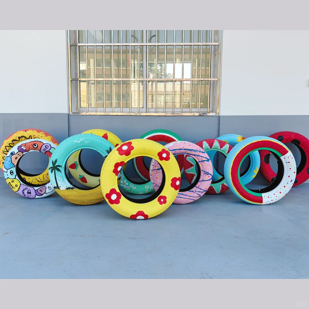 ?最好看的轮胎彩绘,有手就会?