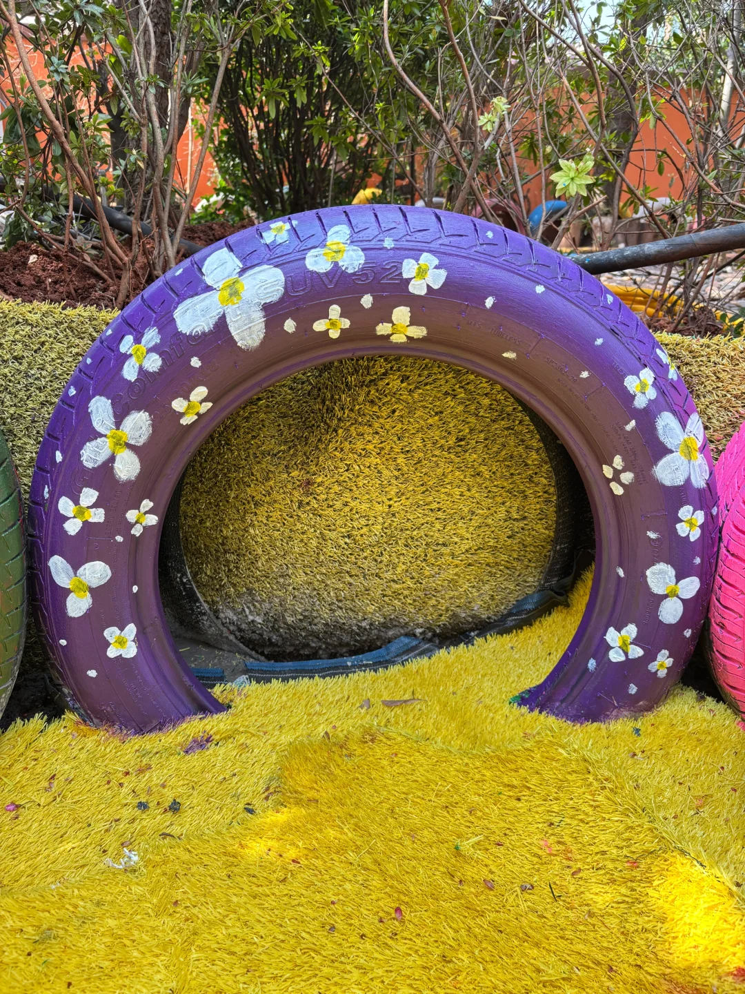 旧轮胎涂鸦✍️