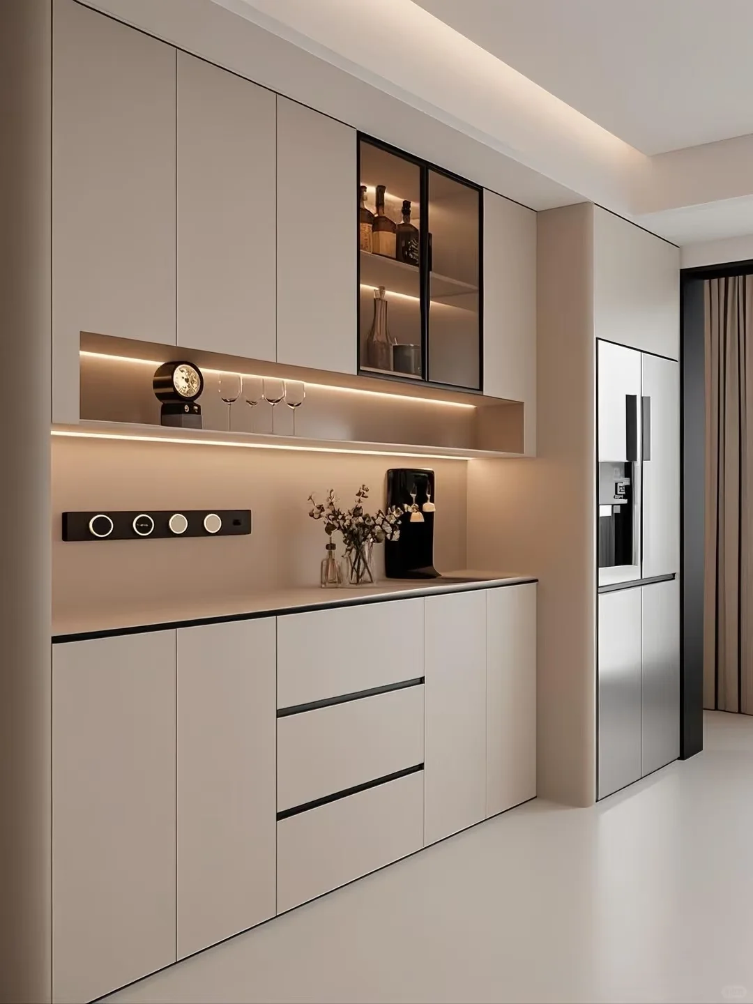 这么好看的餐边柜谁能拒绝呀!顾家全屋定制