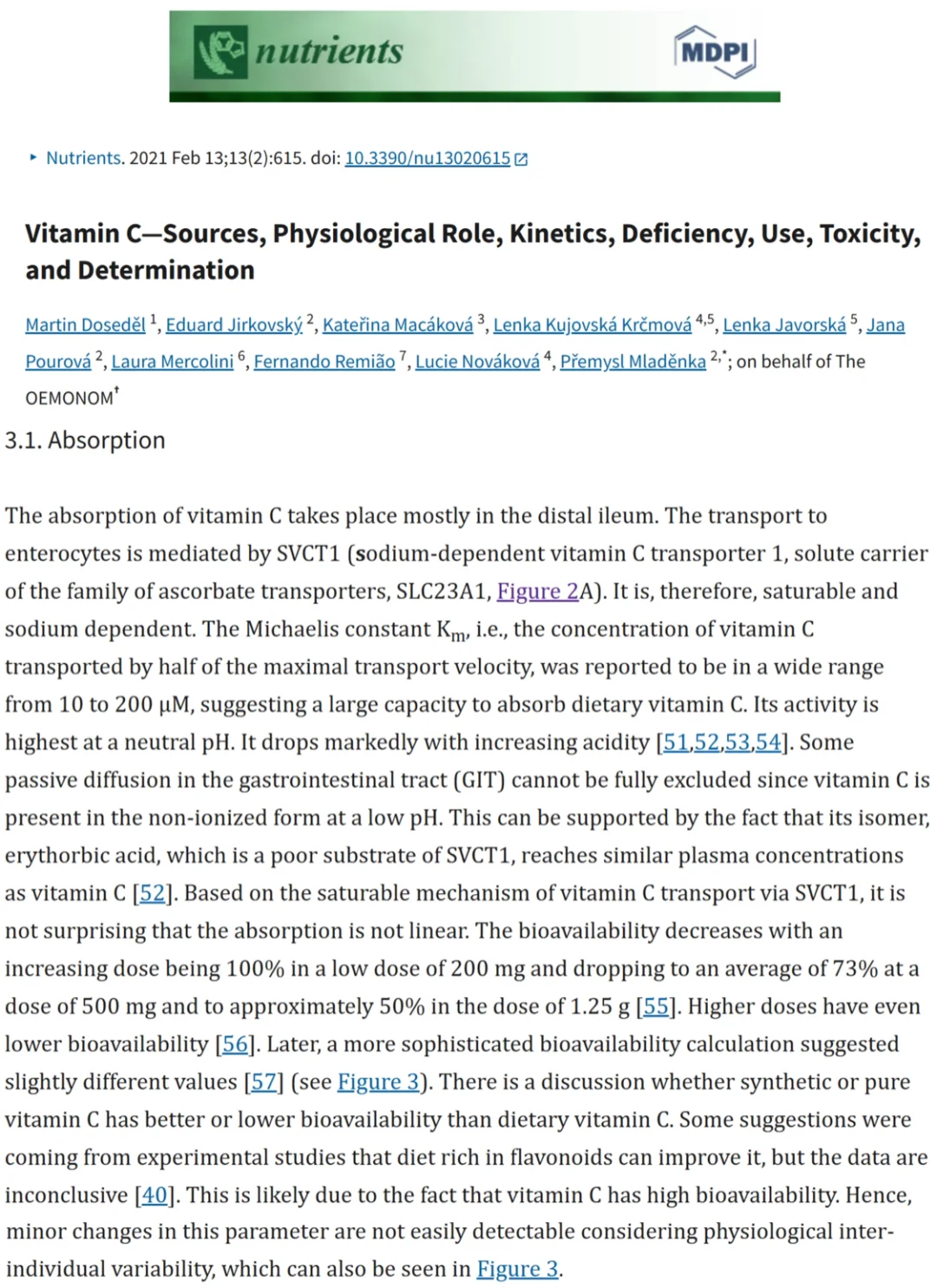 003多少剂量的维生素C吸收率最高？