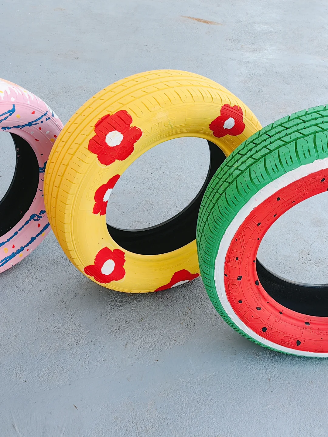 ?最好看的轮胎彩绘,有手就会?