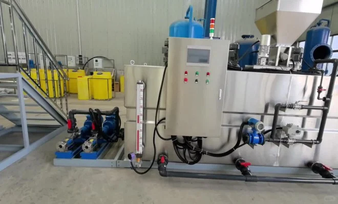 电镀废水重金属去除投加氢氧化钠加药装置