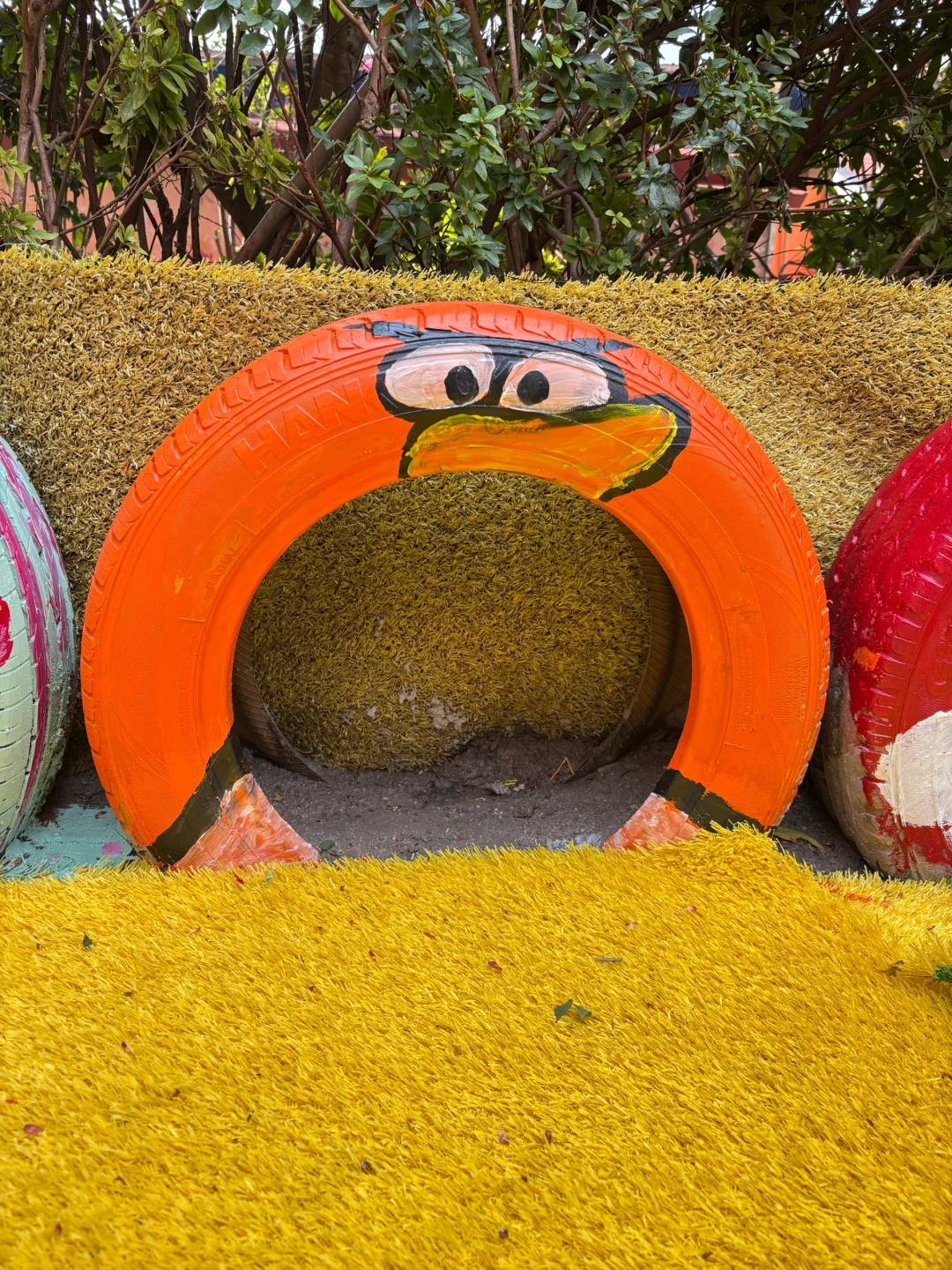 旧轮胎涂鸦✍️