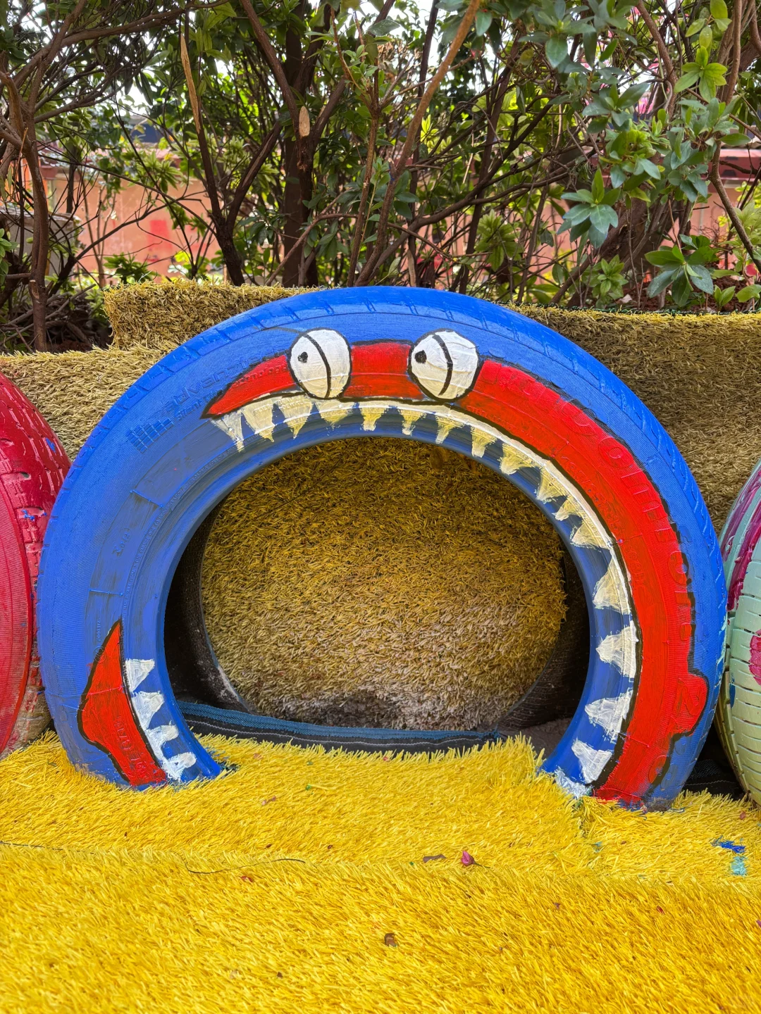 旧轮胎涂鸦✍️