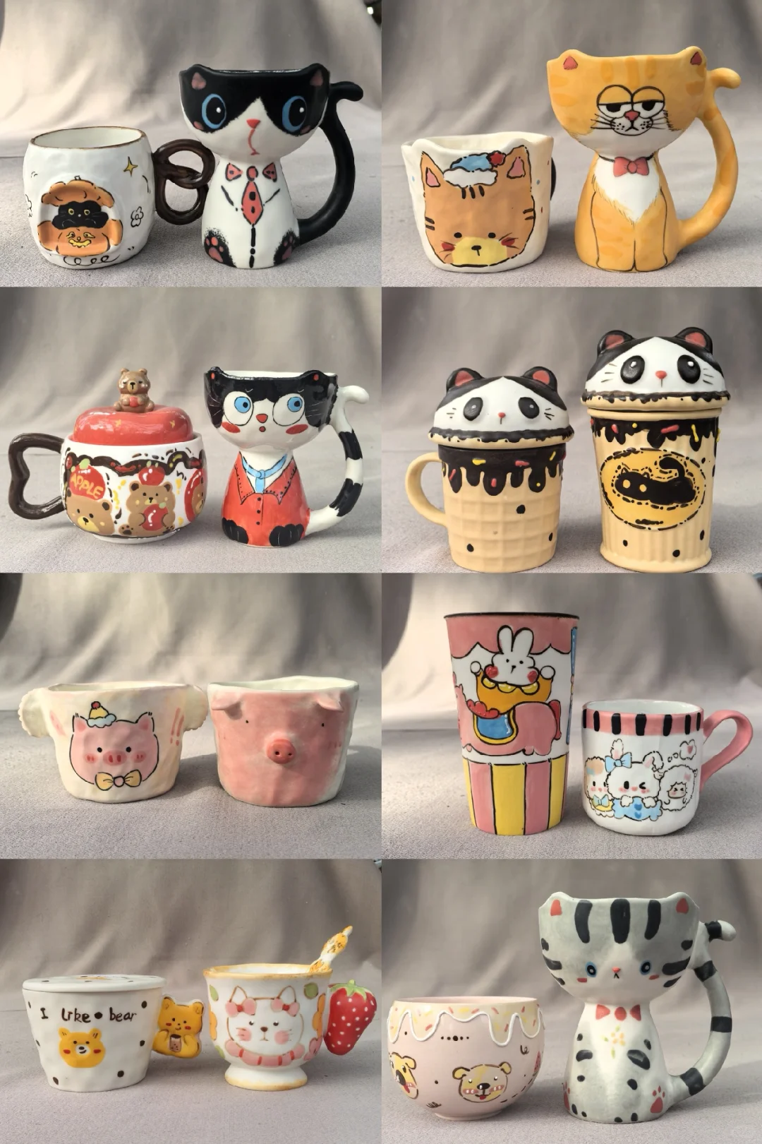 超可爱的原创手捏杯来啦！