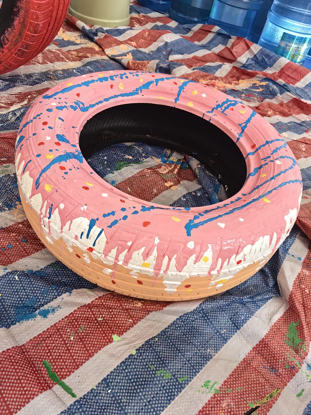 ?最好看的轮胎彩绘,有手就会?