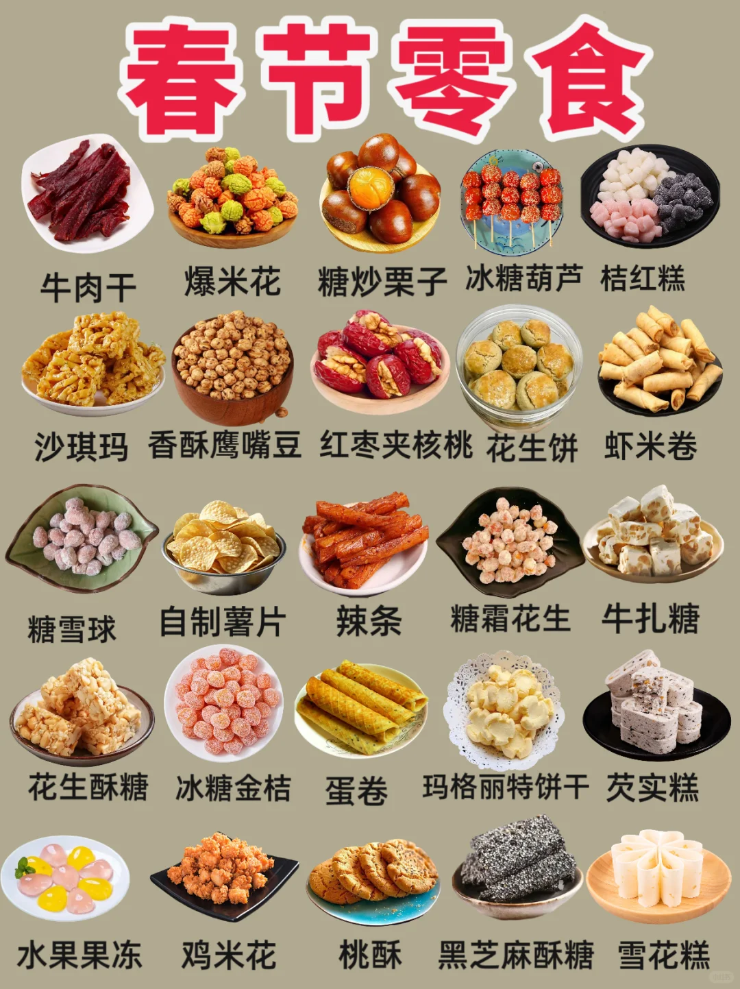 过年必备零食有哪些♥