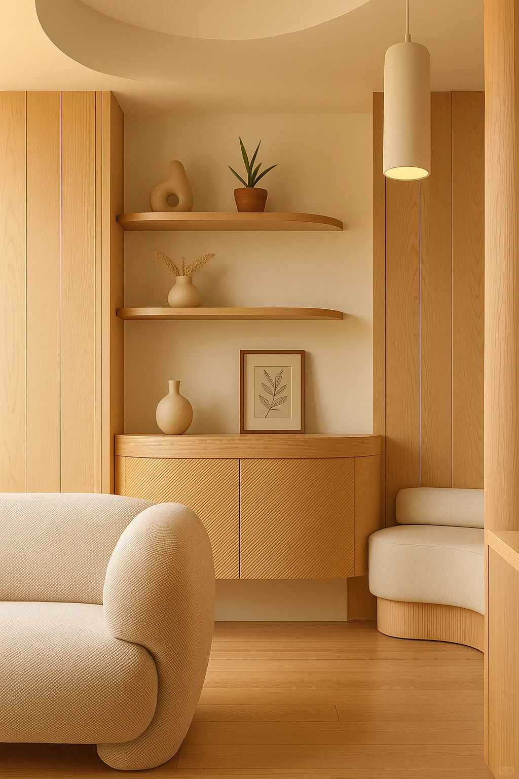 ☺️转角玄关+餐边柜一体设计