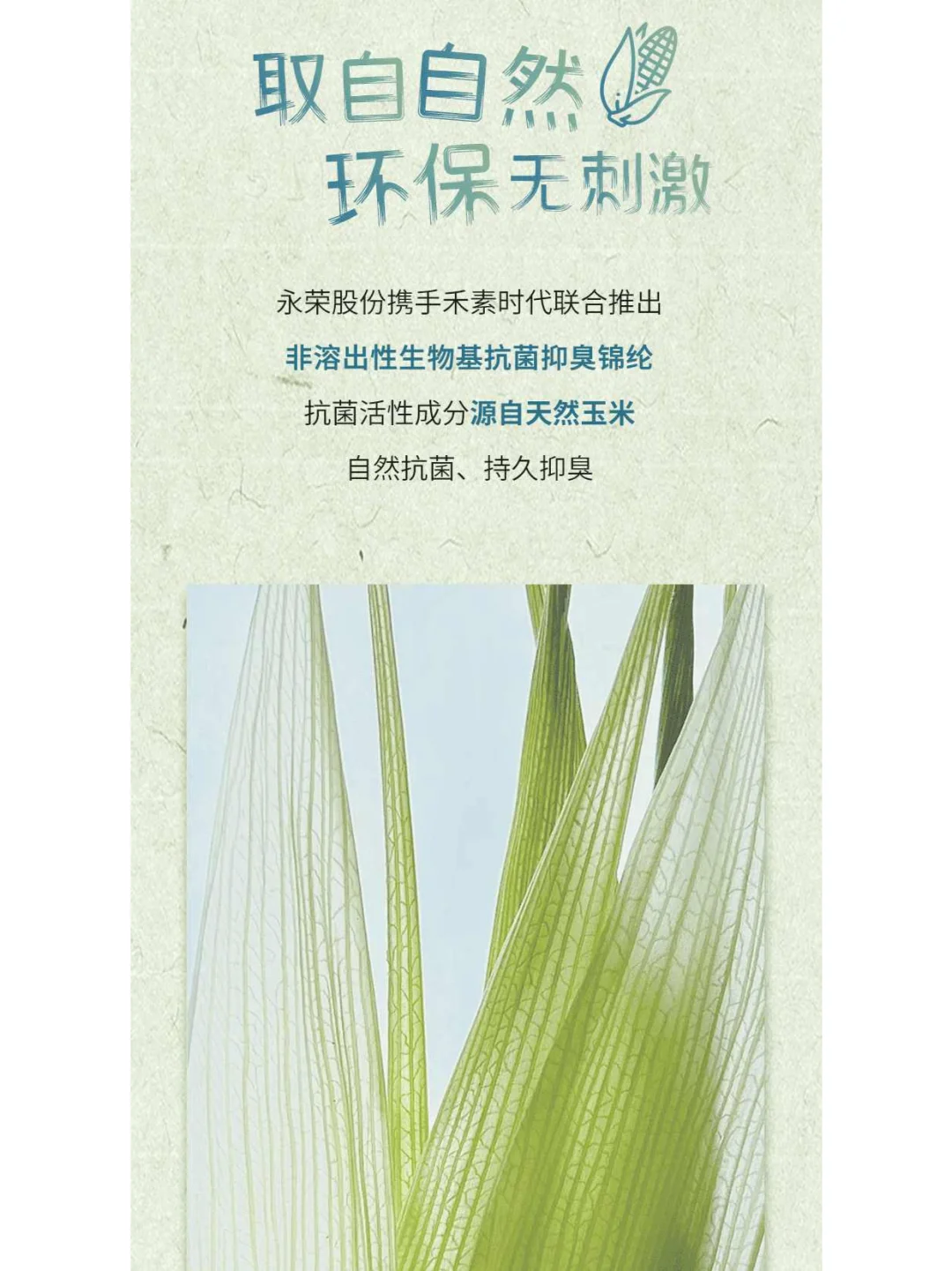永荣股份×禾素时代丨生物基抗菌抑臭锦纶