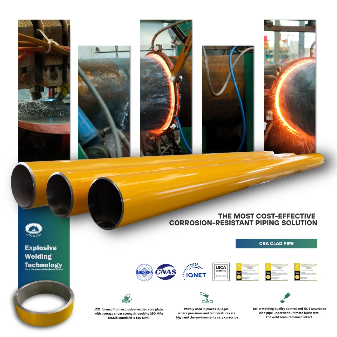 CRA 冶金双金属复合管介绍