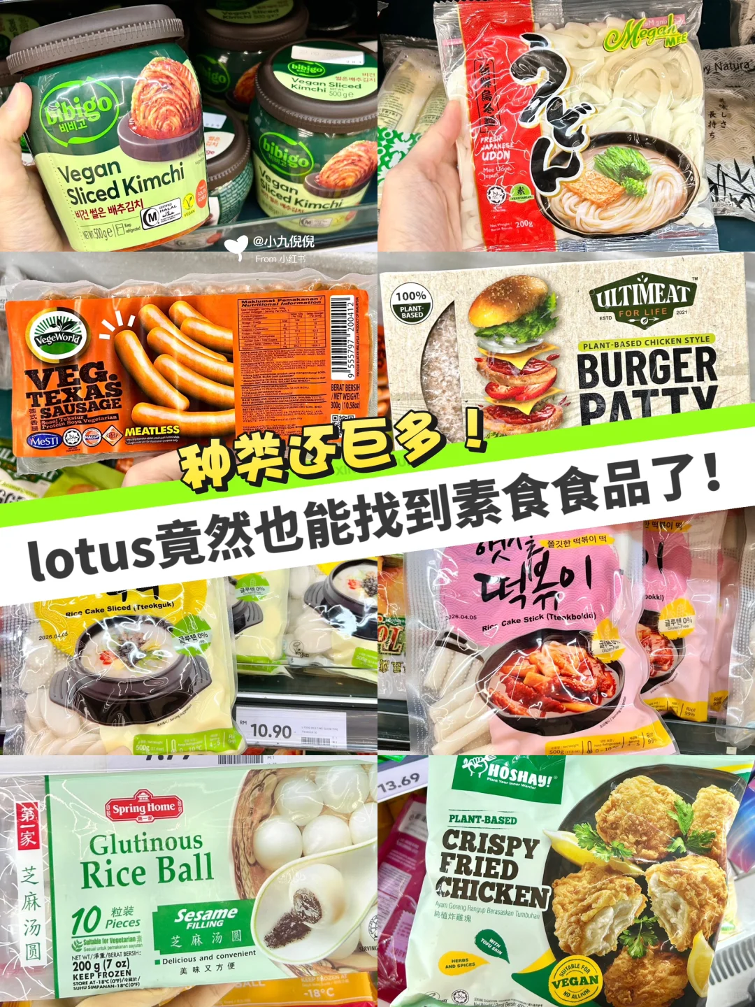 素食冷冻食品竟然也能在lotus找到了！