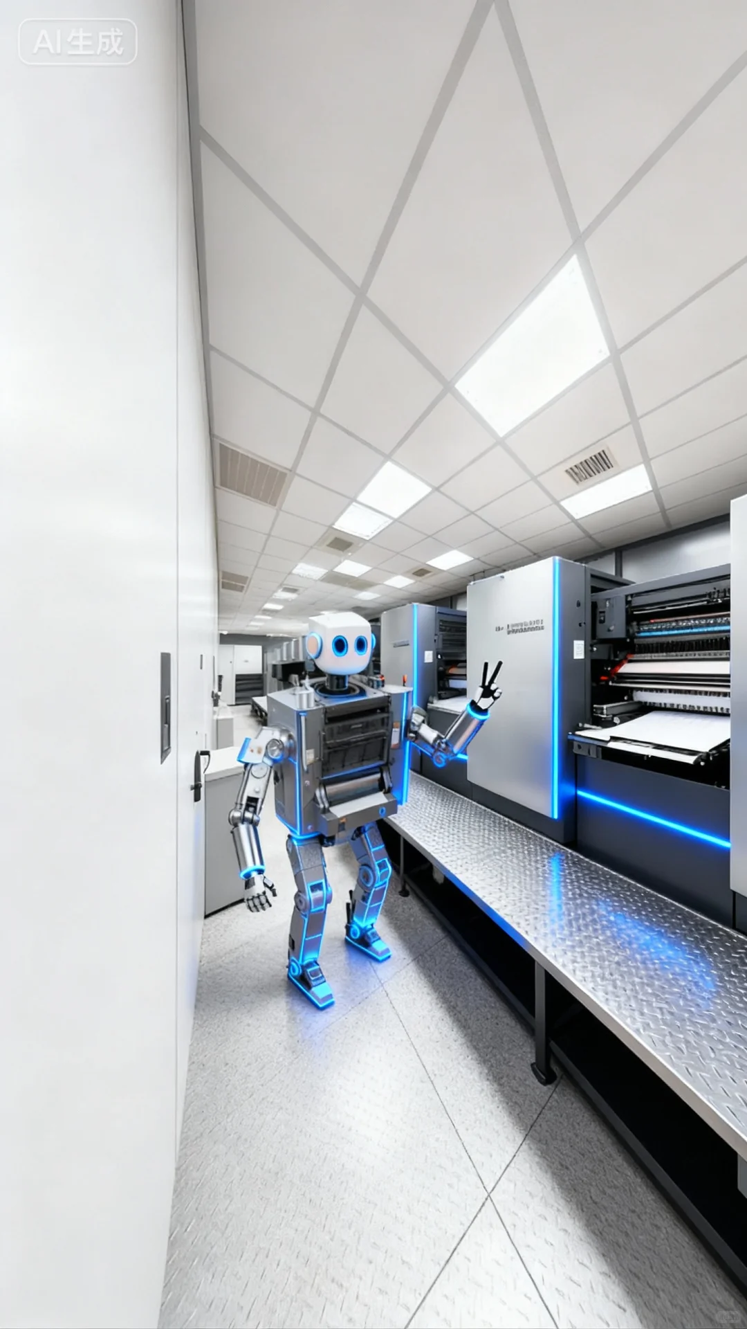 海德堡印刷机器人好可爱呀！