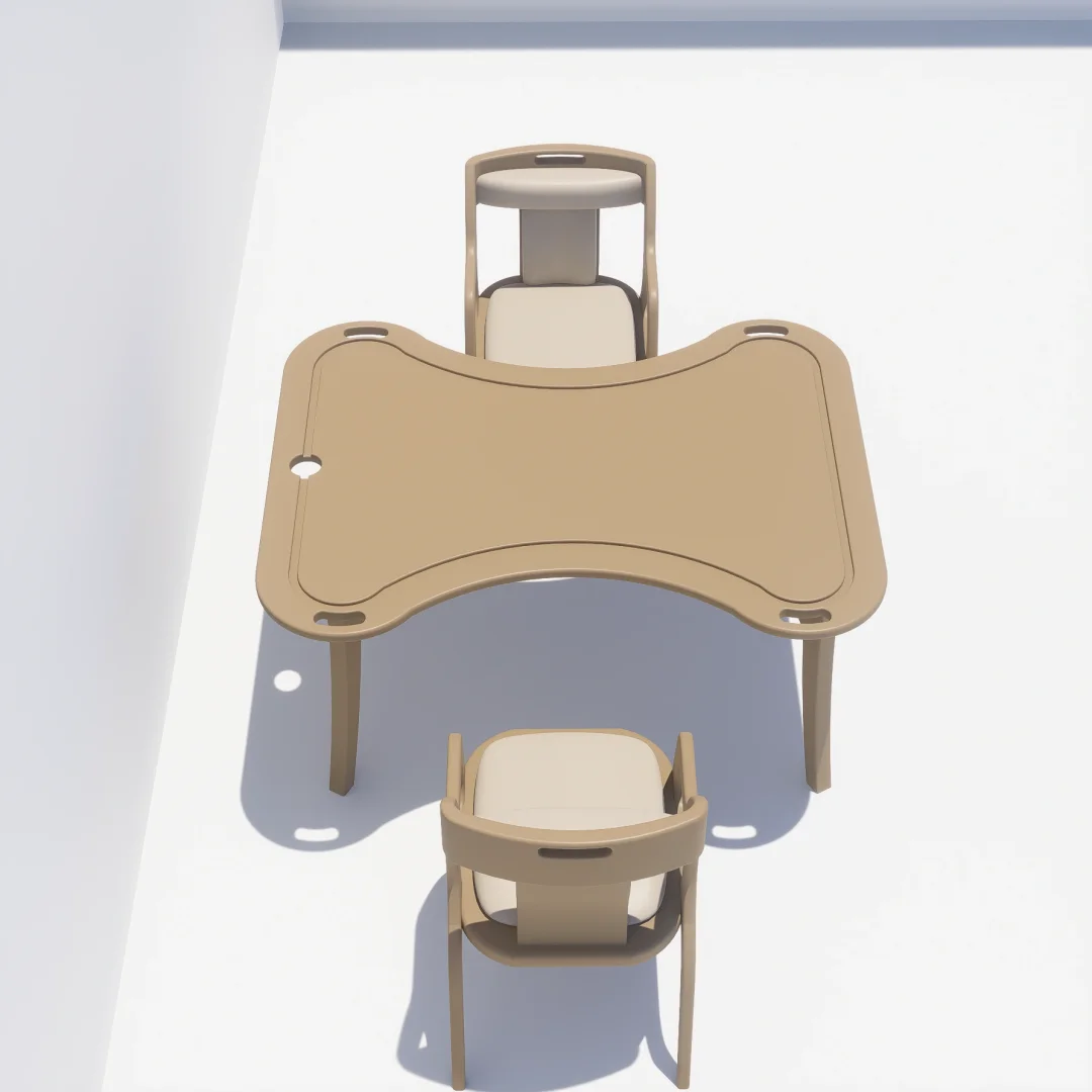 适老化桌椅设计