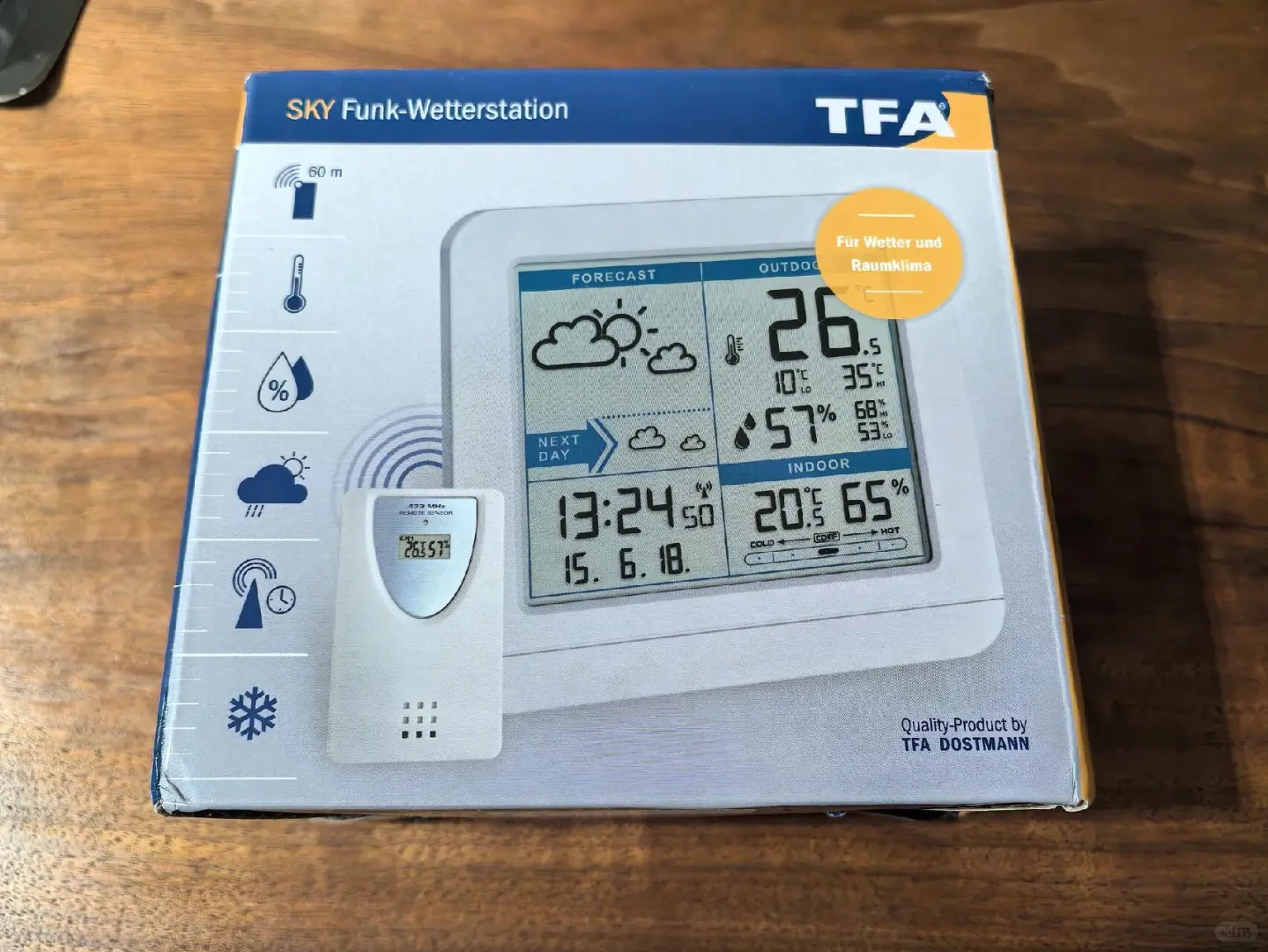 TFA dostmann无线气象站