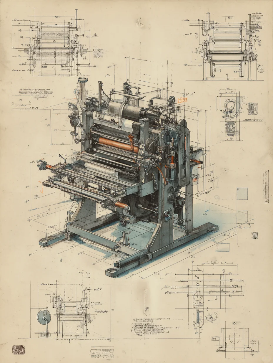 复古印刷机·设计草稿［咒语］