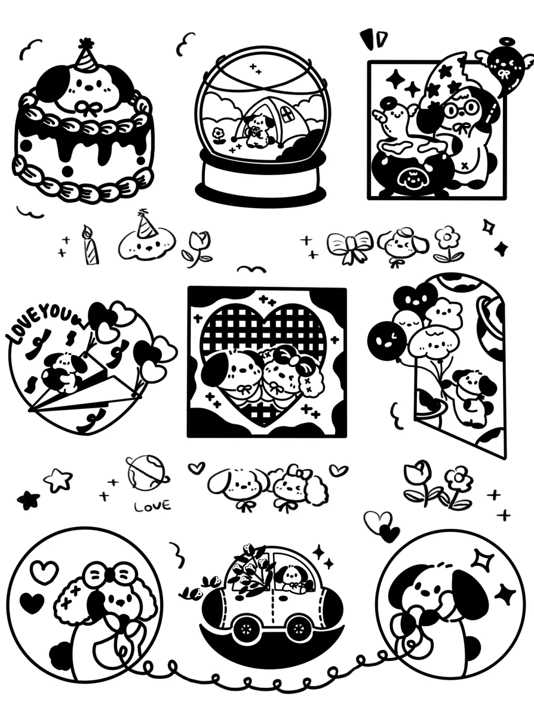 ?️贴纸自由|一起DIY独一无二的小狗贴纸!!