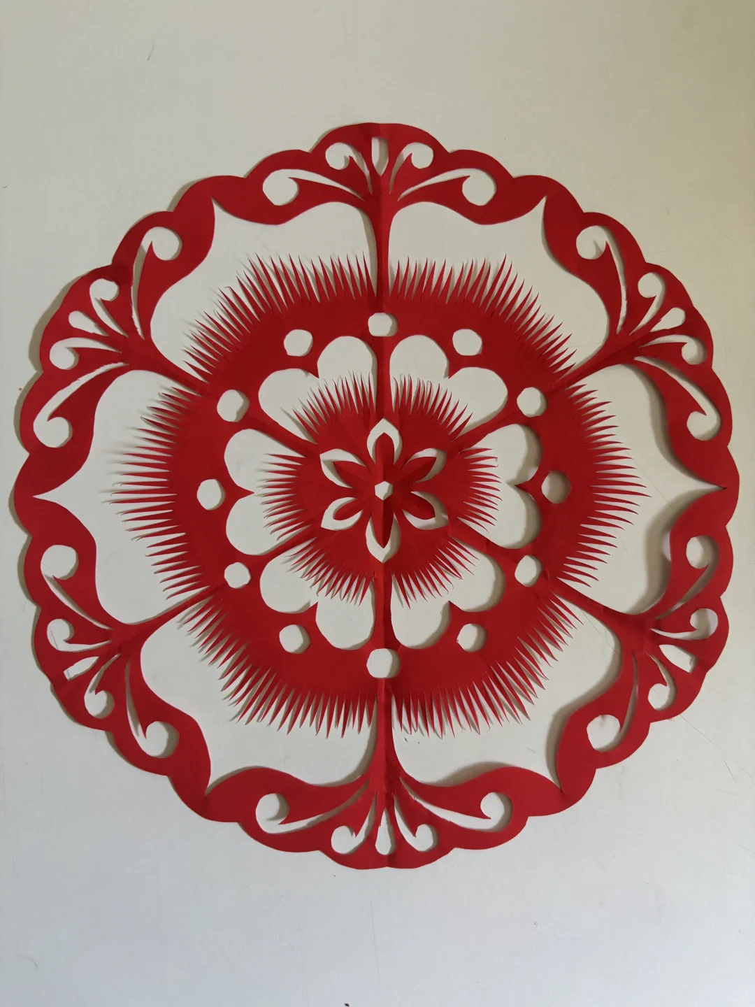 手工剪纸#六折剪纸