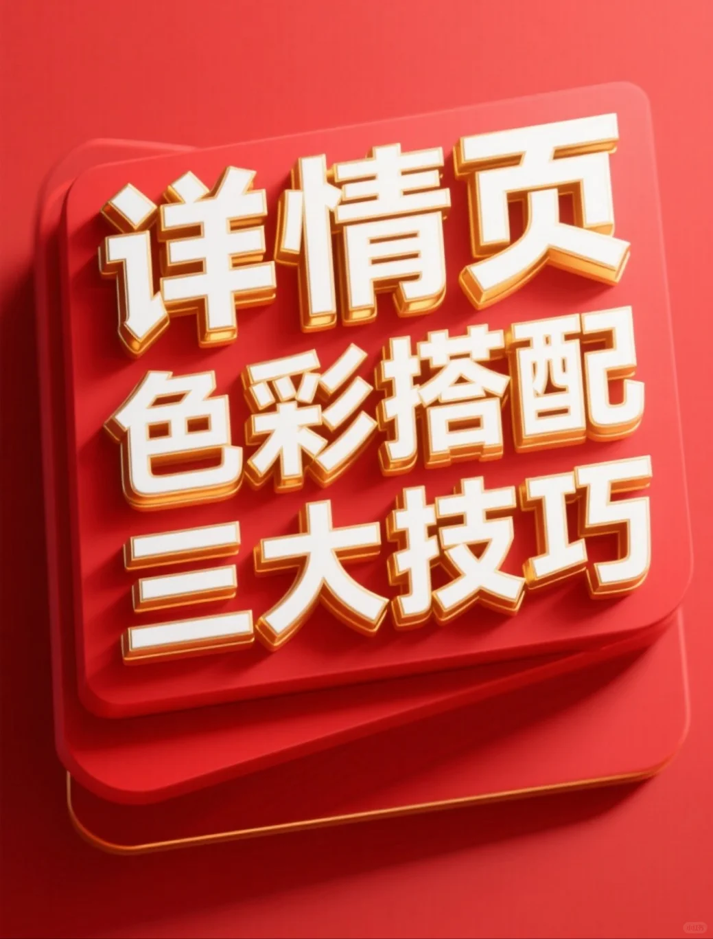 详情页色彩搭配万能公式!三大技巧!