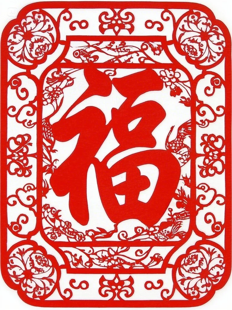 剪纸底稿（福）