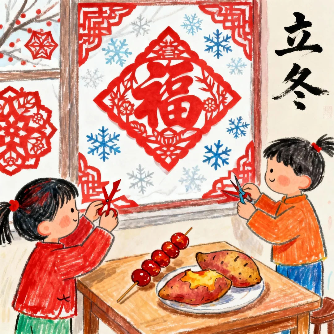 《立冬已至,剪福纳暖,甜串驱寒》