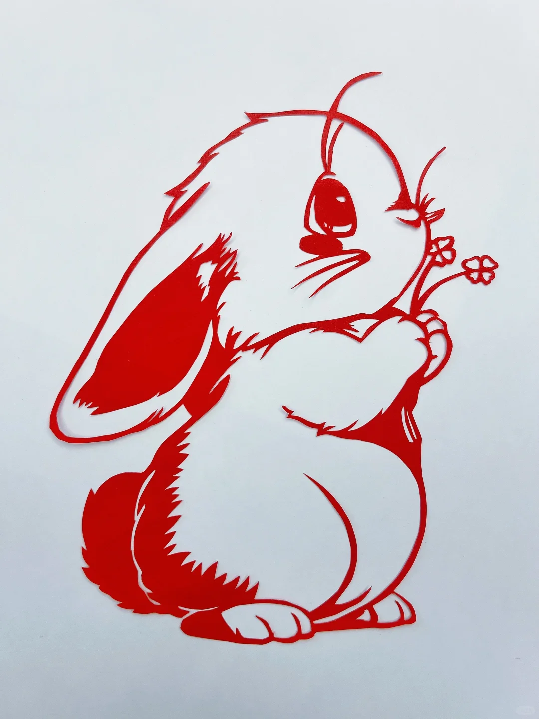 兔兔剪纸来咯???