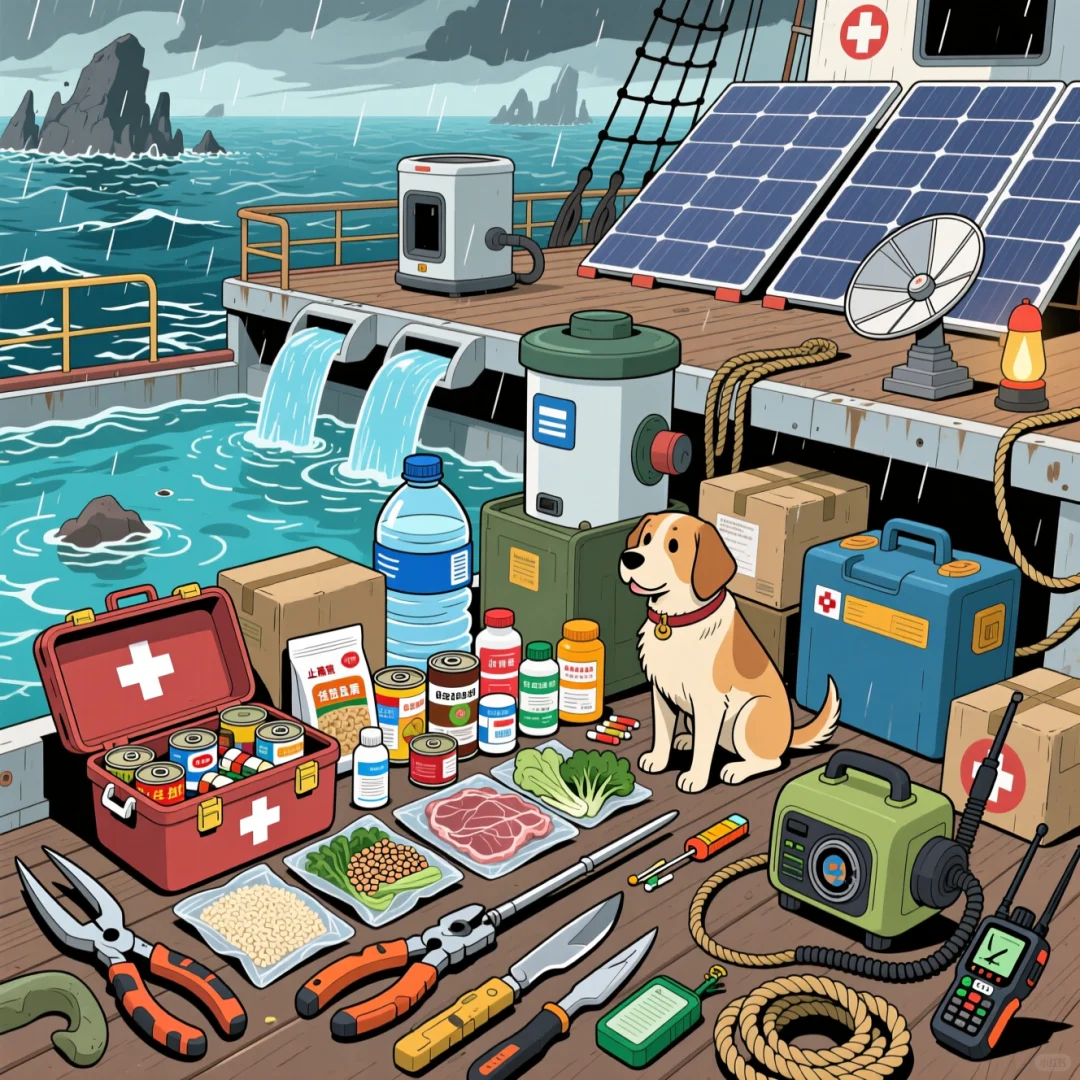 暴雨末世游艇生存-物资