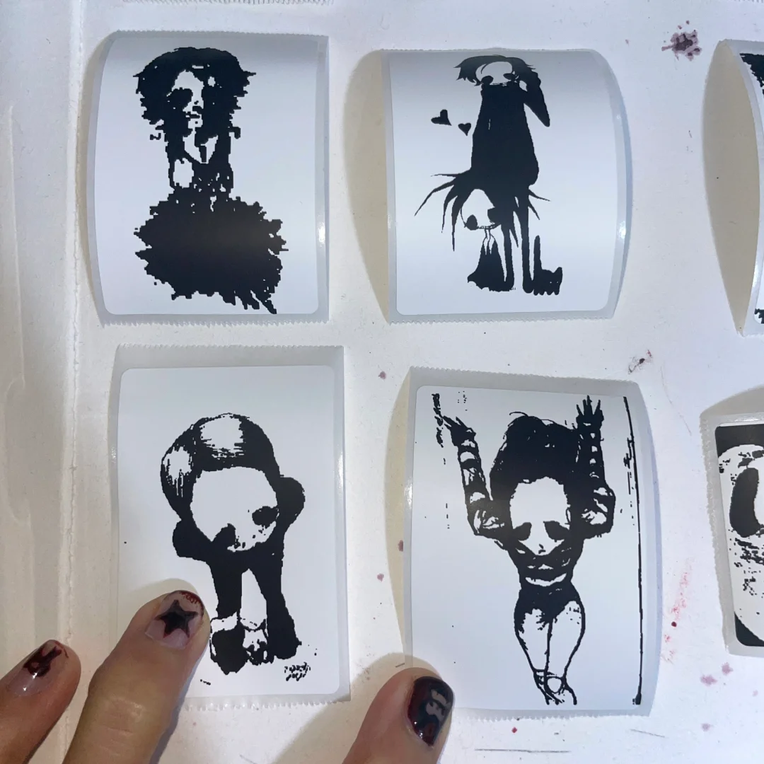 印了一些热敏贴纸