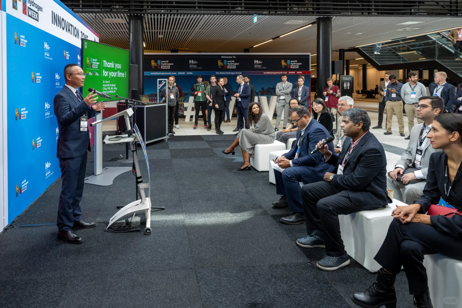 在世界氢能大会上讲电气