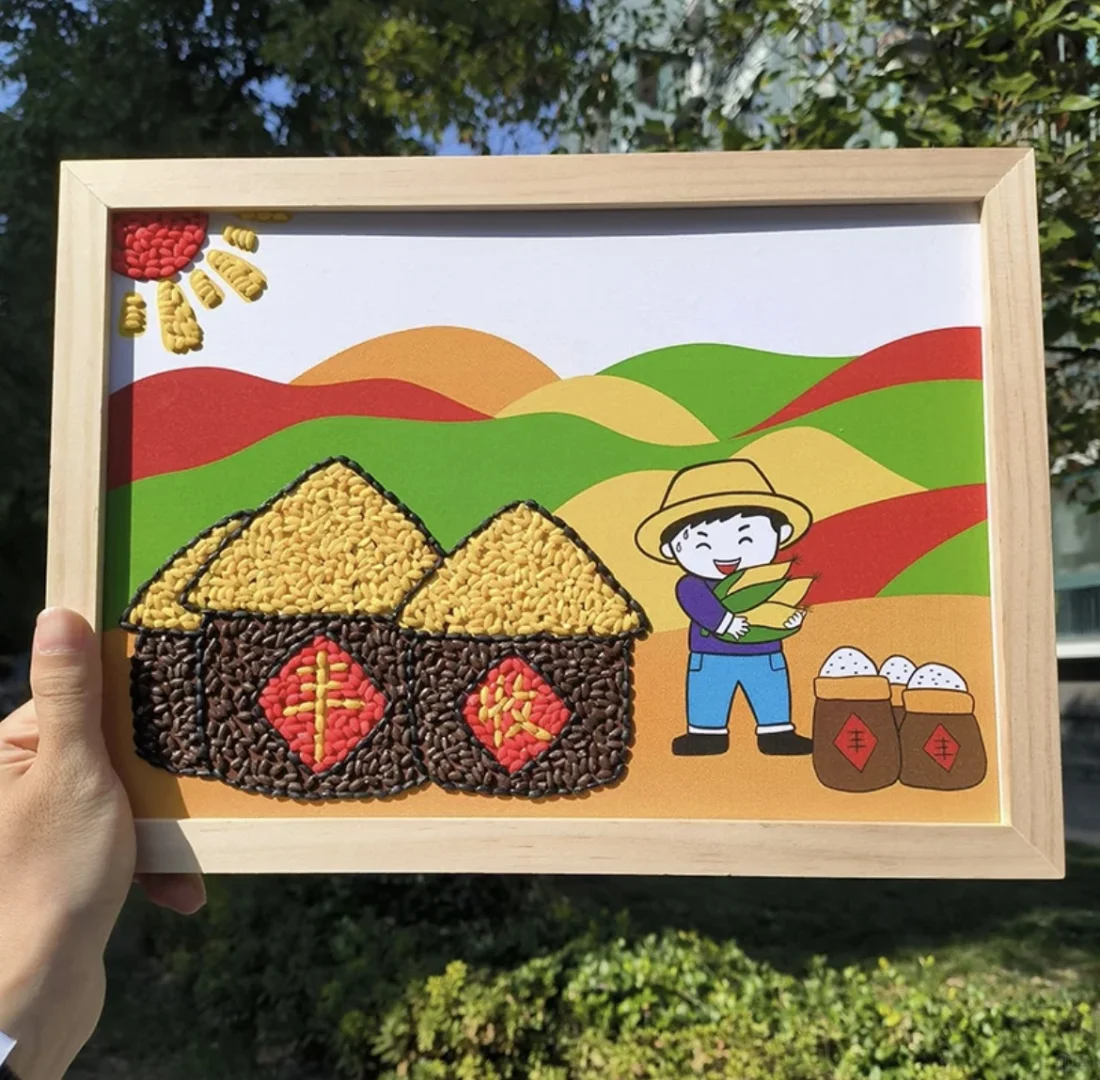 粮食画也可以预制？！超全的粮食画！