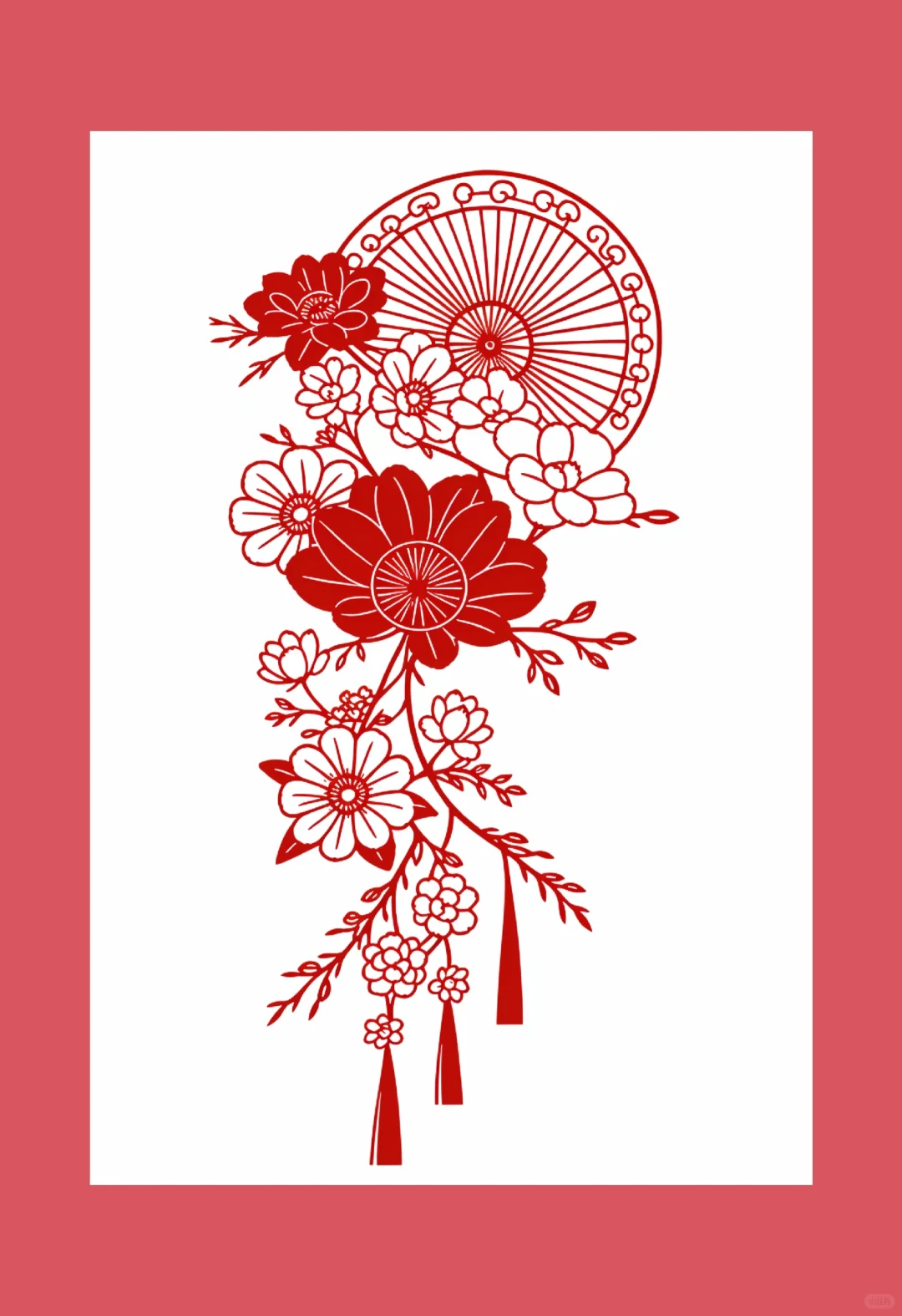 非遗传承｜花?扇剪纸