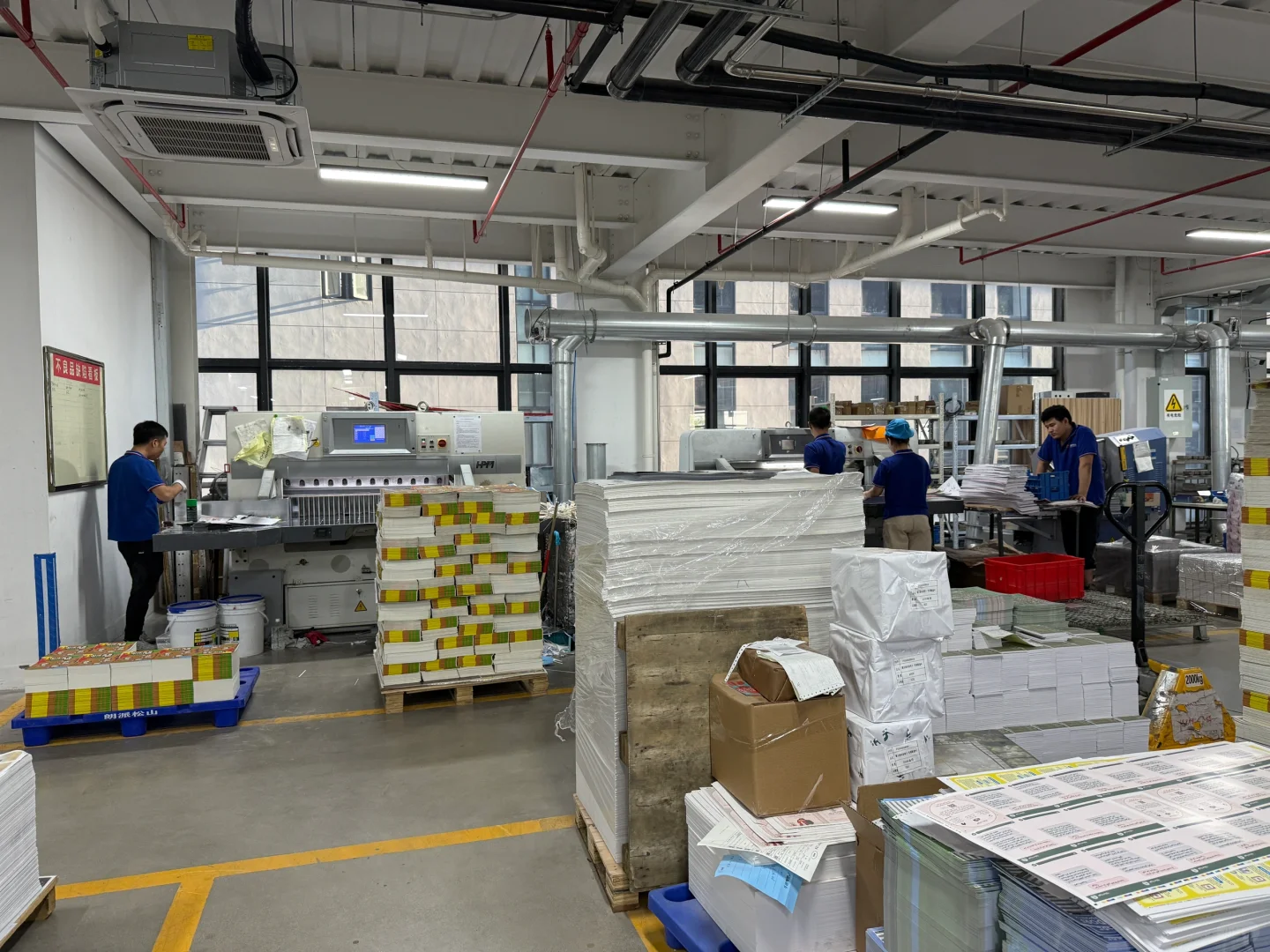 印刷工厂生产车间真面目，原来是这样！！