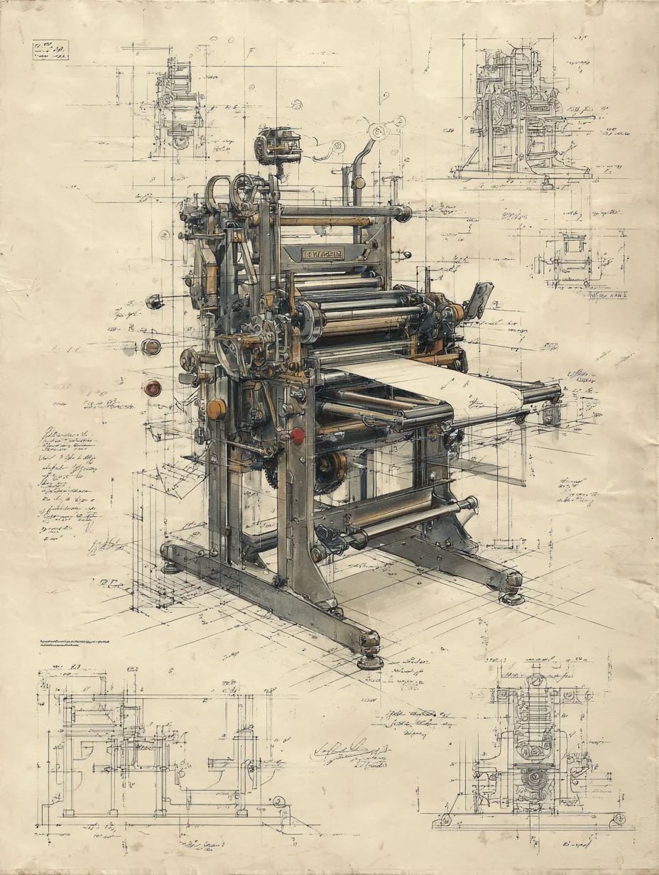 复古印刷机·设计草稿［咒语］