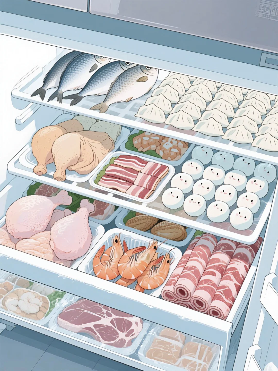 独居女孩的冷冻层❄️安全感是肉肉给的?