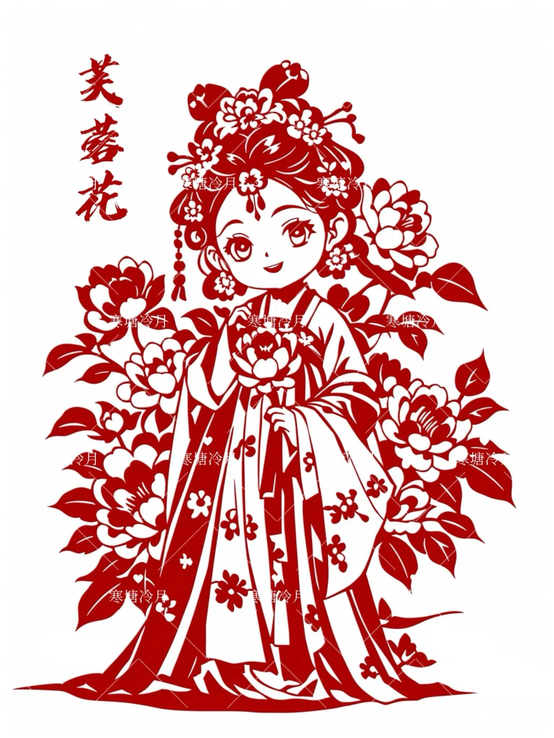 ?12月花神系列｜完结篇剪纸刻纸底稿分享