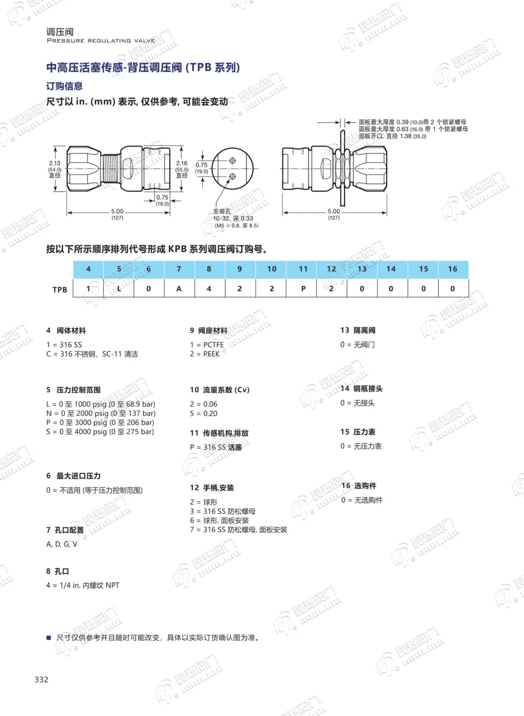 TPB减压阀 背压阀 调压阀 替代进口减压阀