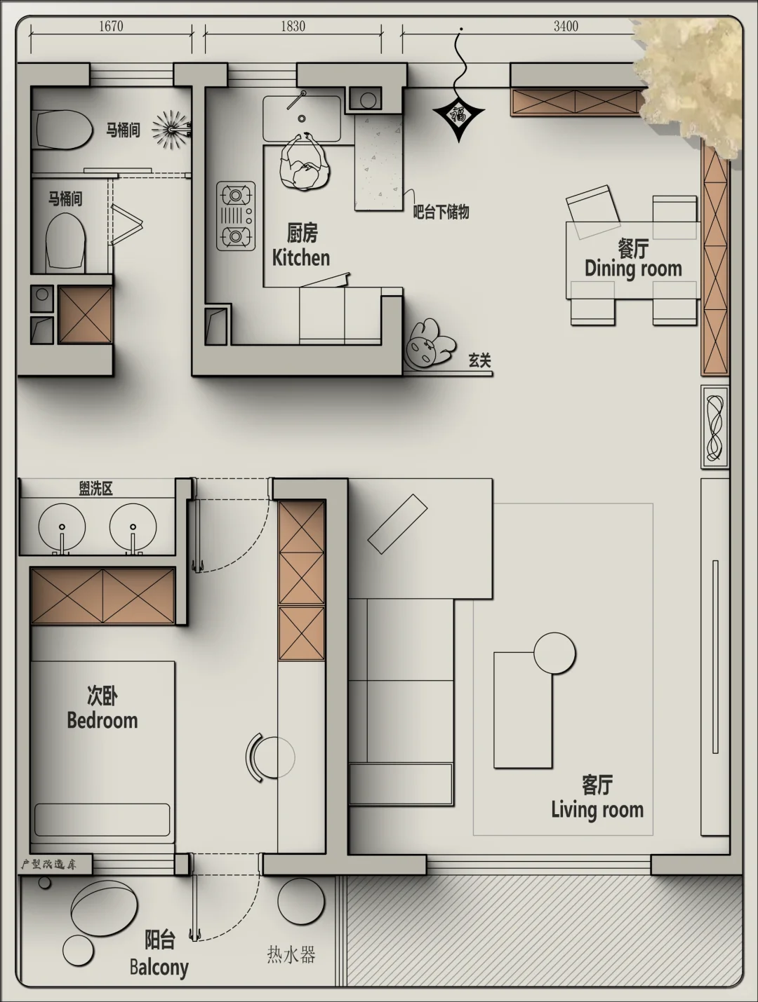 理想65岁.退休后的养老房设计分享