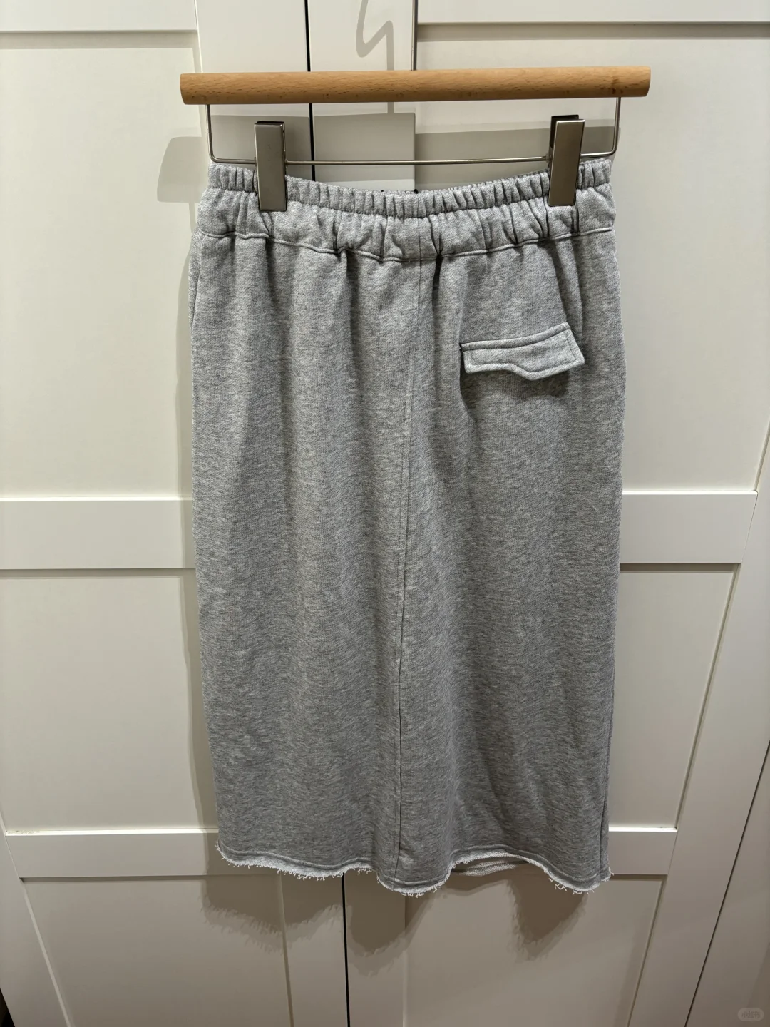 全新早秋韩系松紧腰高腰不对称设计休闲卫裙