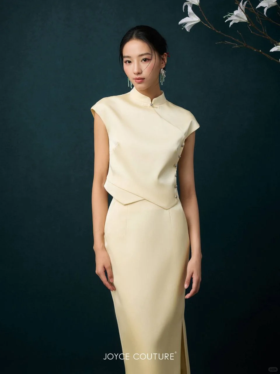 ??旗袍上衣半裙套装