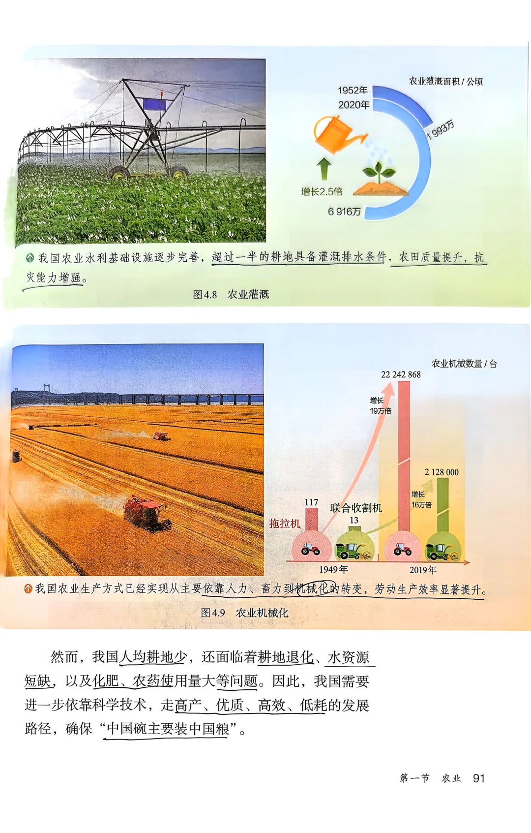 新人教版八上地理备课｜4.1农业