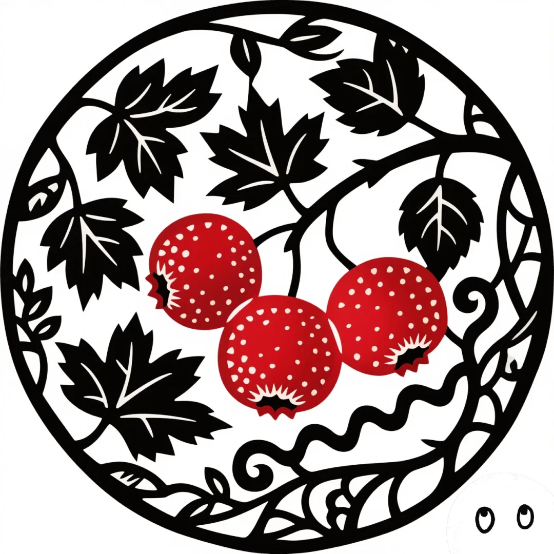 山楂主题剪纸