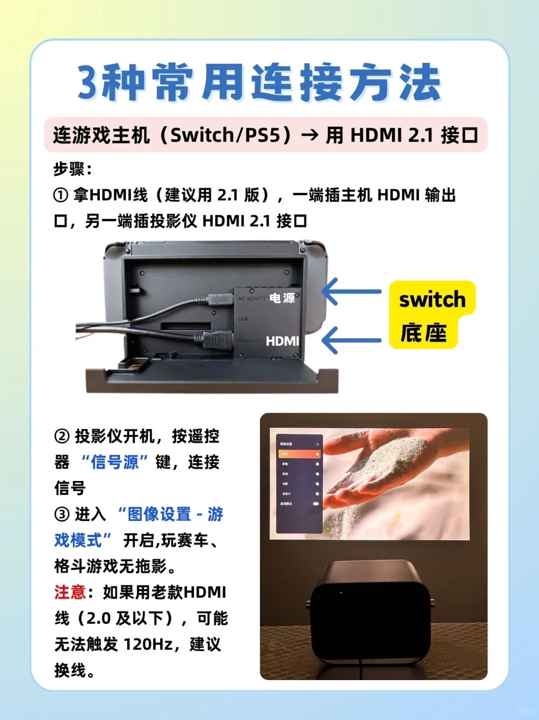 投影仪接口使用教程