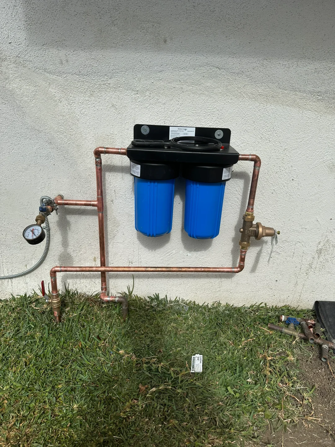 工作日常#安装减压阀# 前置过滤器#