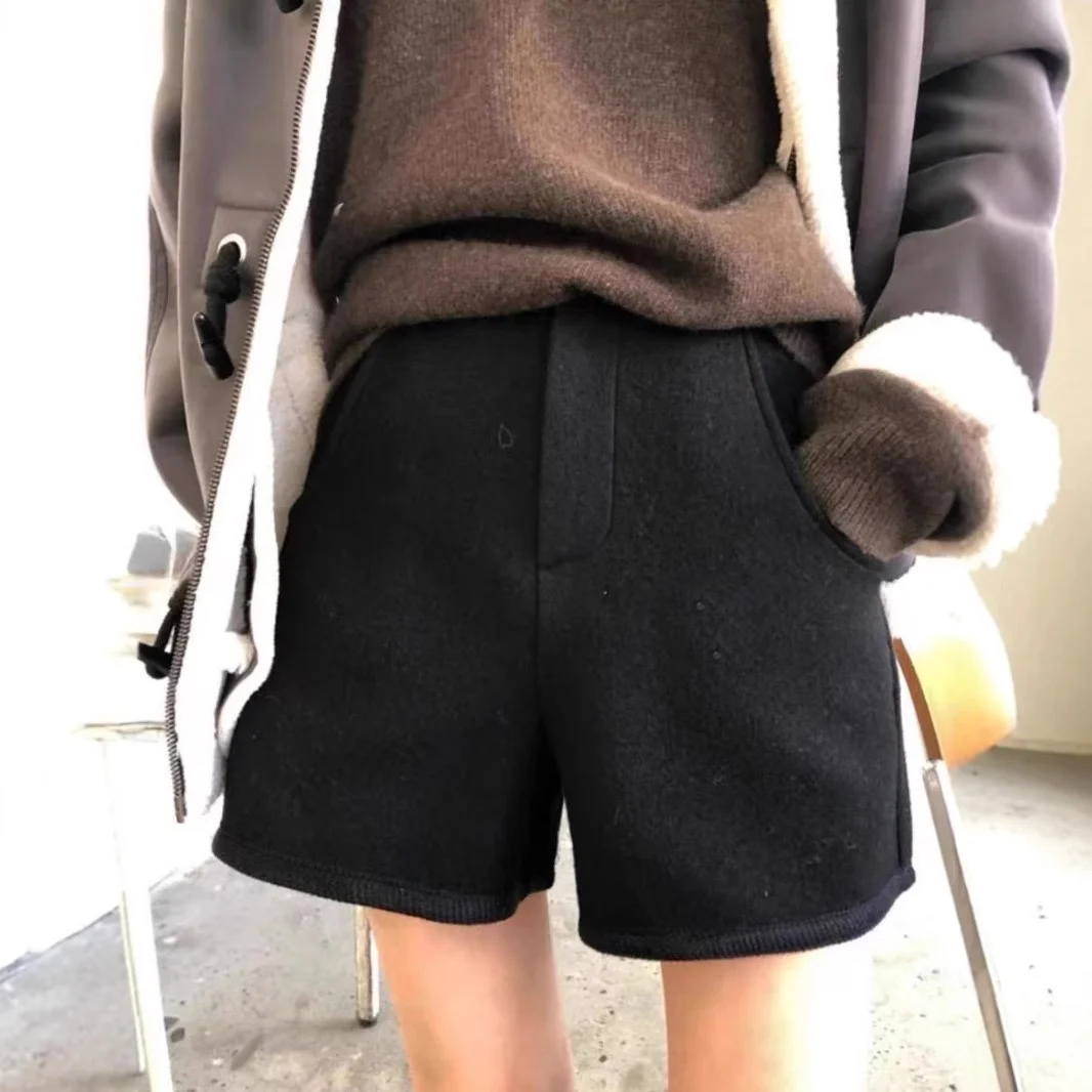 韩国东大门2025秋冬新款|复古高腰短裤