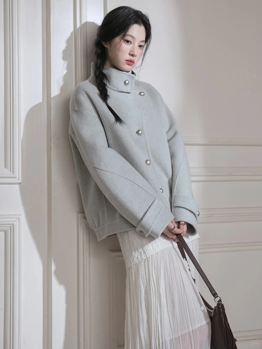 清冷感双面呢外套 选哪个?