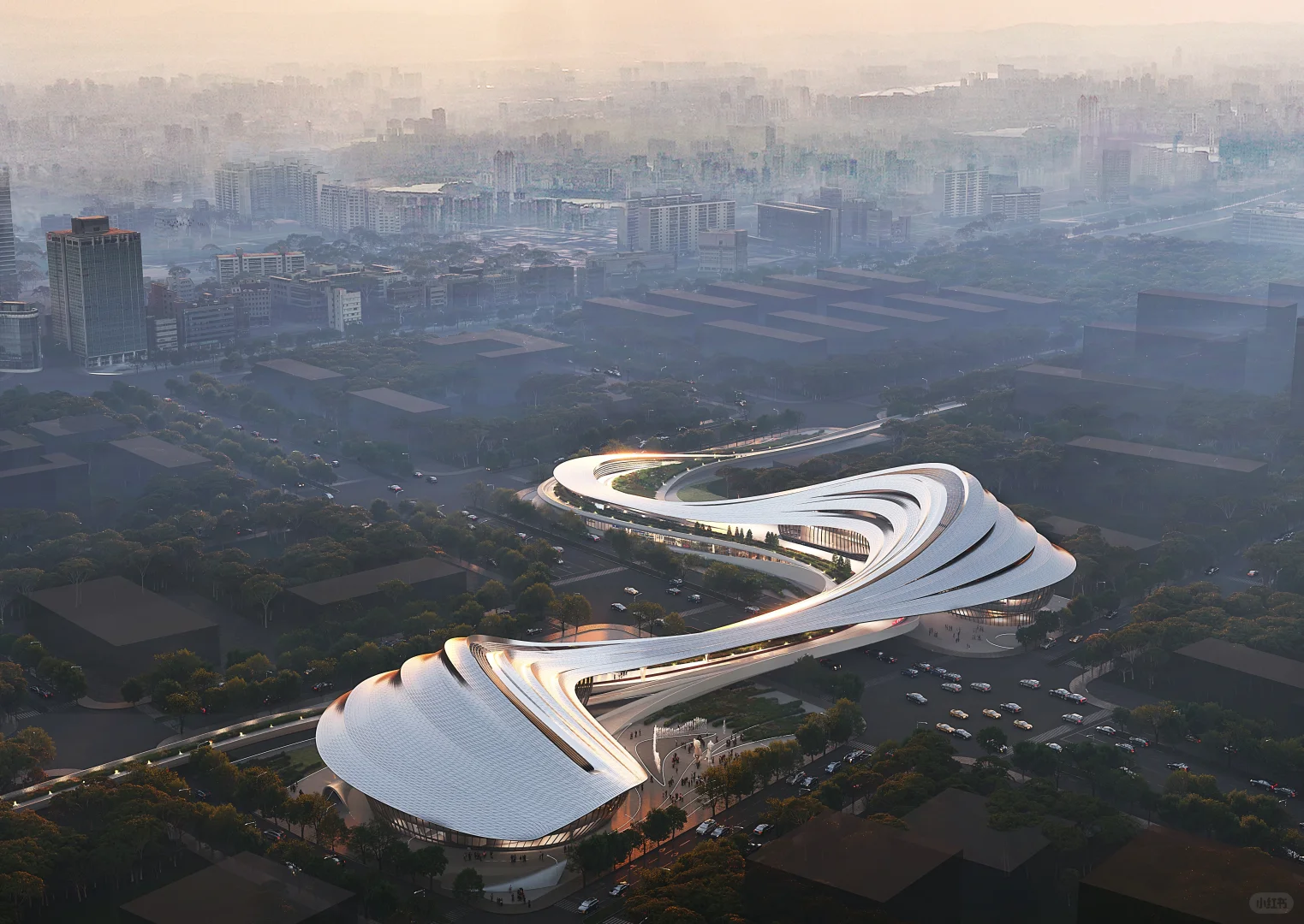 扎哈事务所丨涌川泾河新城国际文化艺术中心