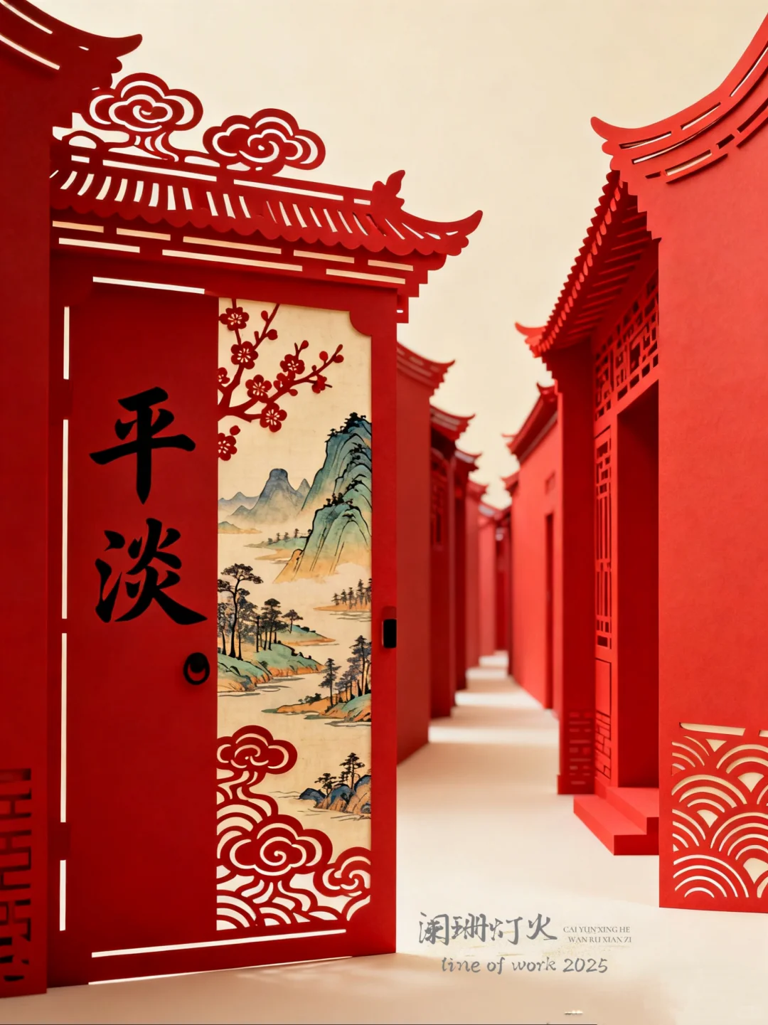 剪纸|棂61|平淡～