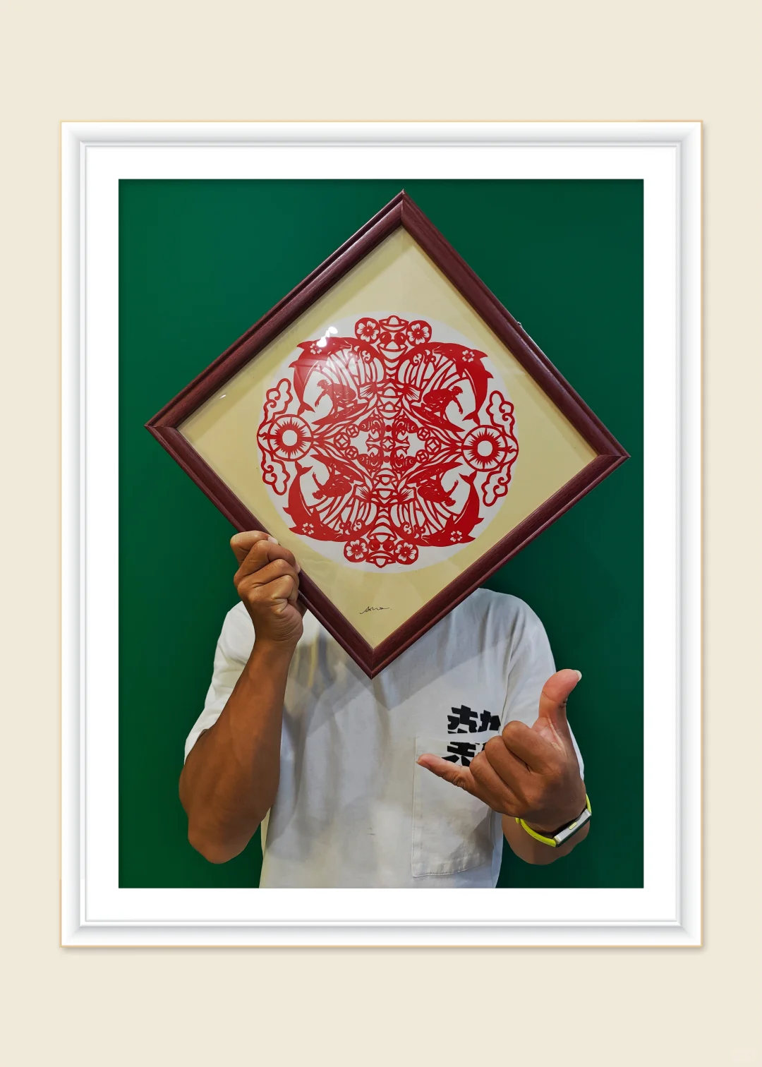 史上第一冲浪剪纸❗❓冲浪之乡+剪纸之乡