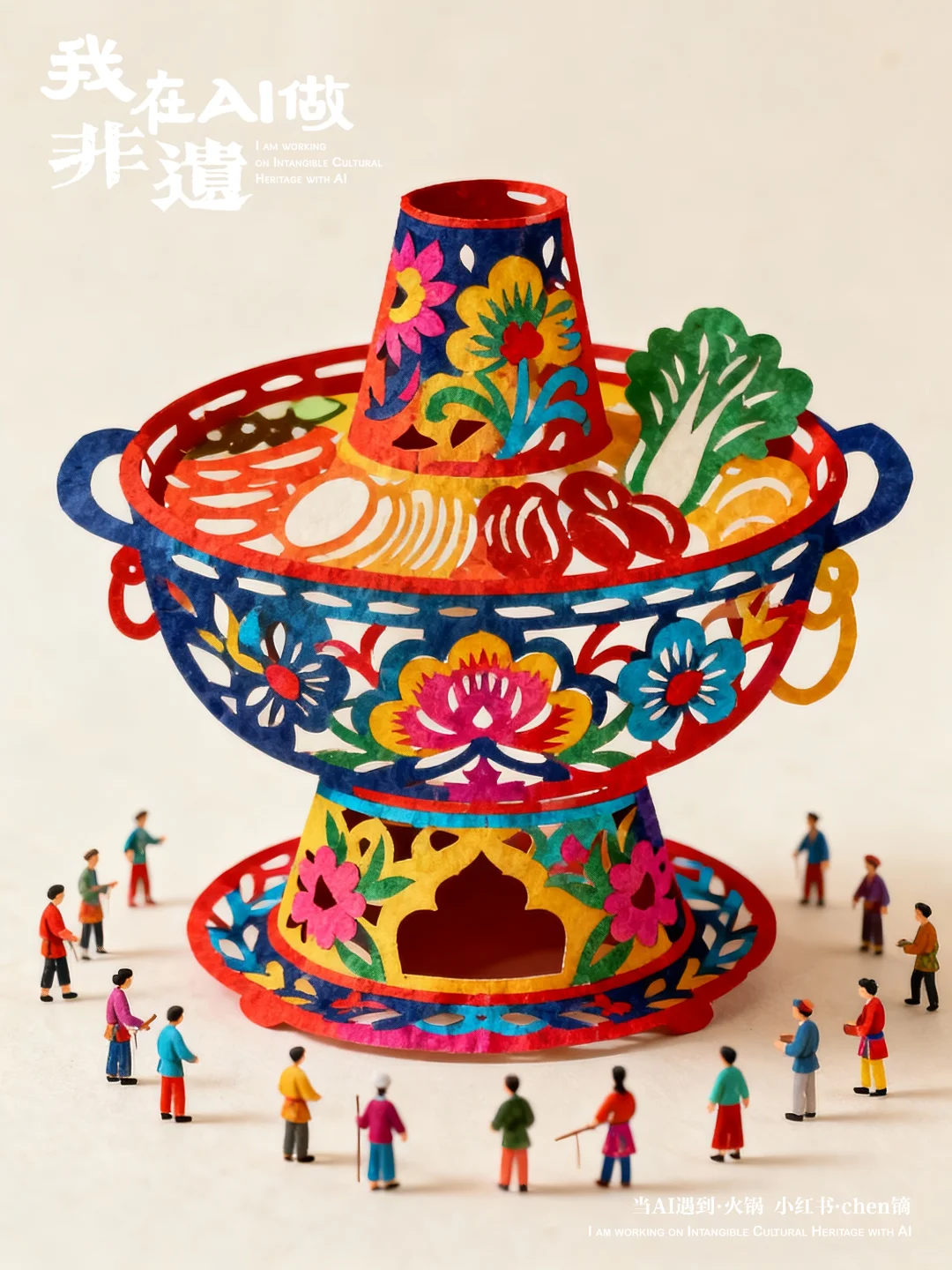 我在AI做非遗，当剪纸遇到火锅