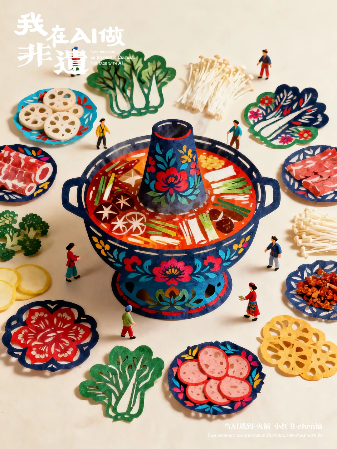 我在AI做非遗，当剪纸遇到火锅