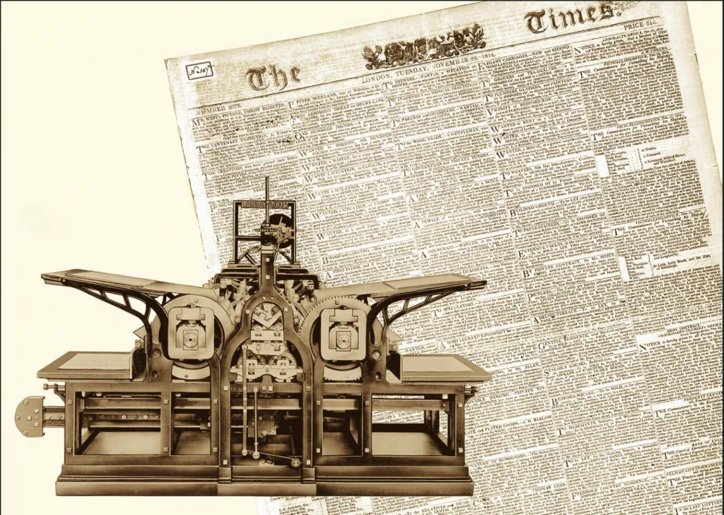 #历史今天#蒸汽印刷机